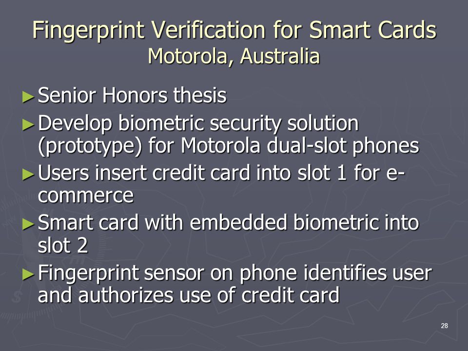 Thesis biometric security